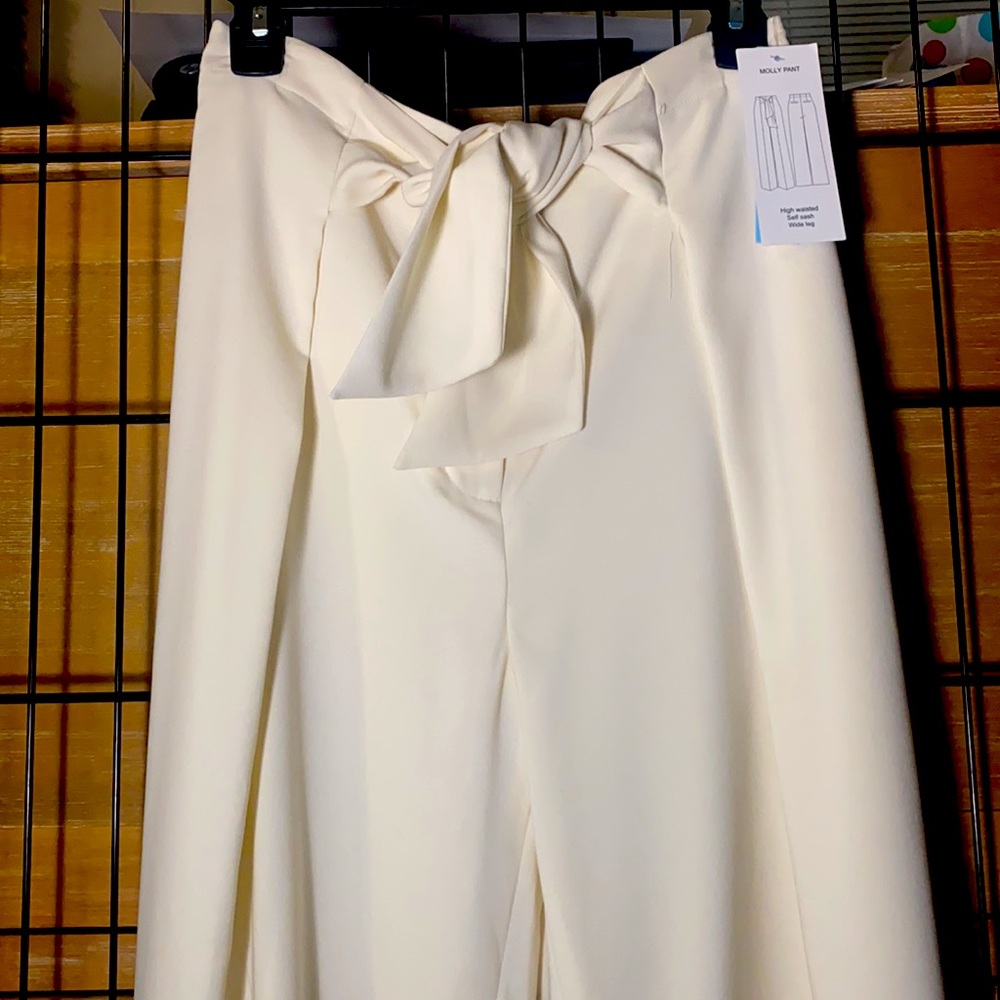 ANTONIO MELANI Molly Wide-Leg Tie-Waist Pants